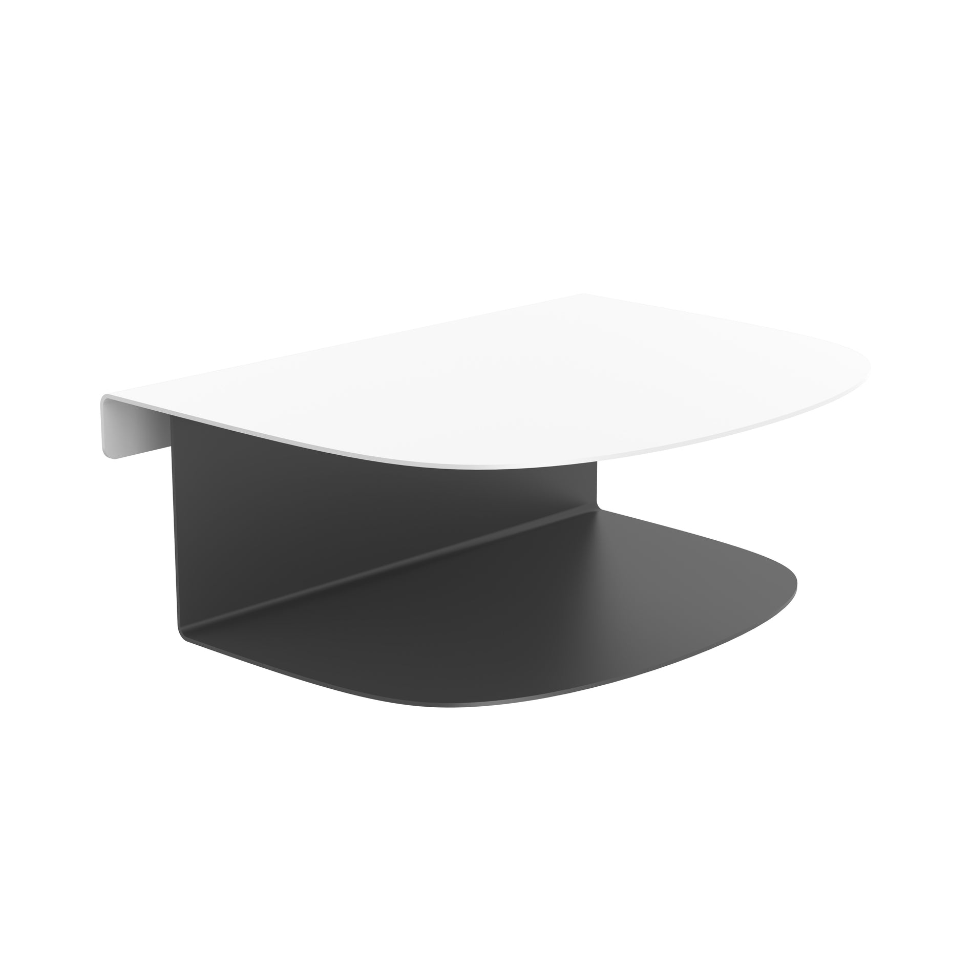 Nachttisch Alya Flex Weiß Schwarz