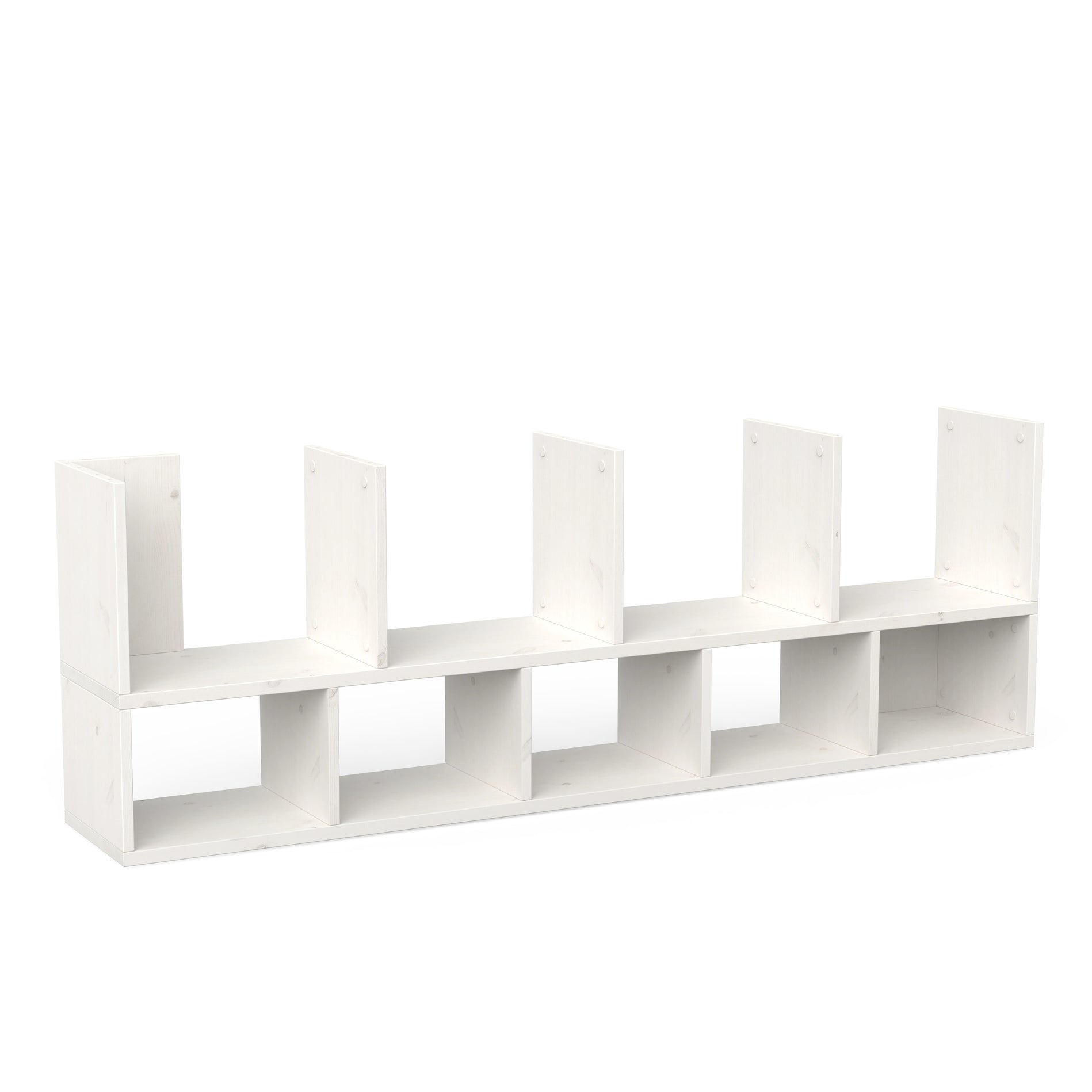 ökologisches Regal Massivholz ökologisch weiß lasiert minimalistisches Design