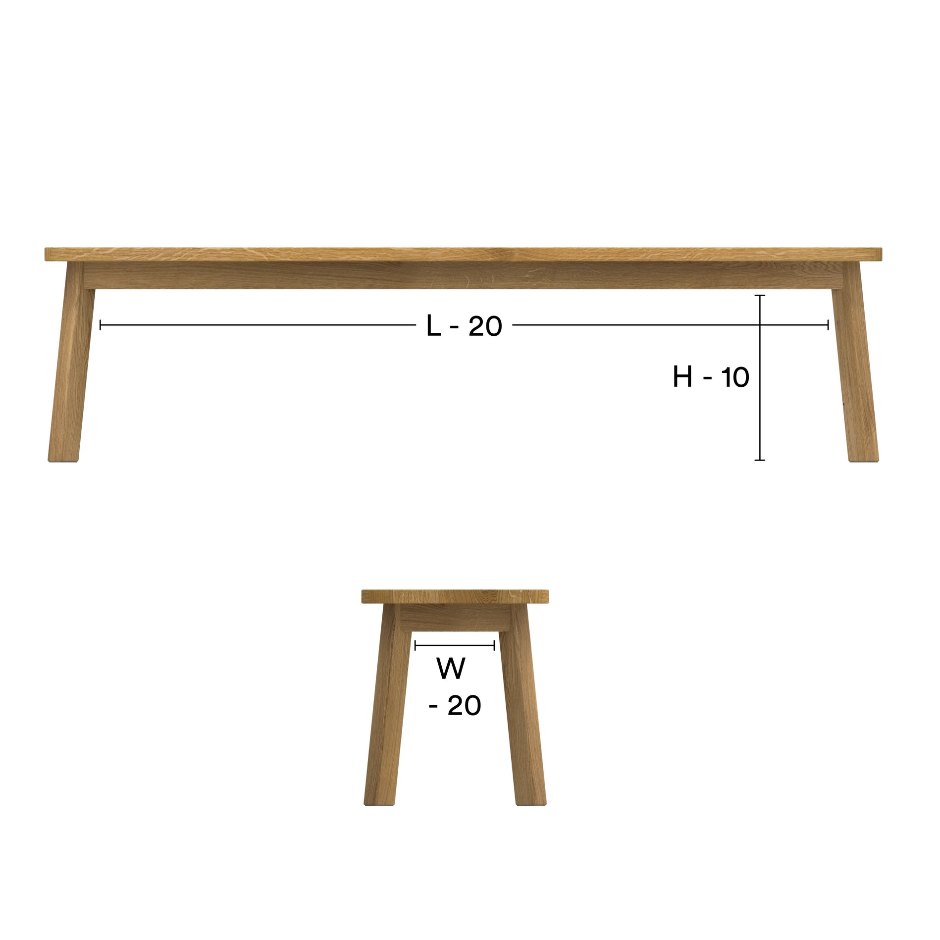 Maße Sitzbank Form F auf Maß handgefertigt