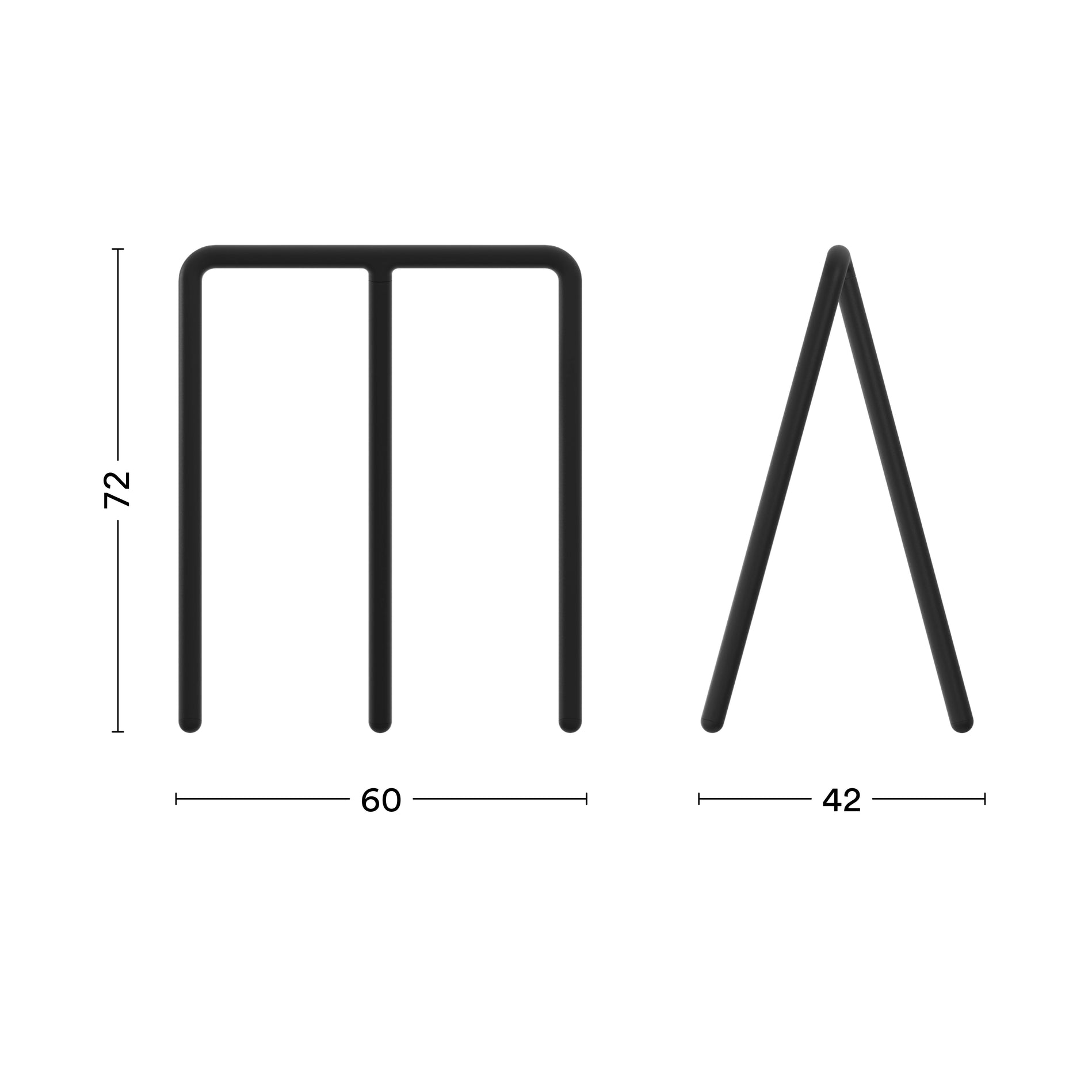 Maße von Tischbock Libra aus Metall