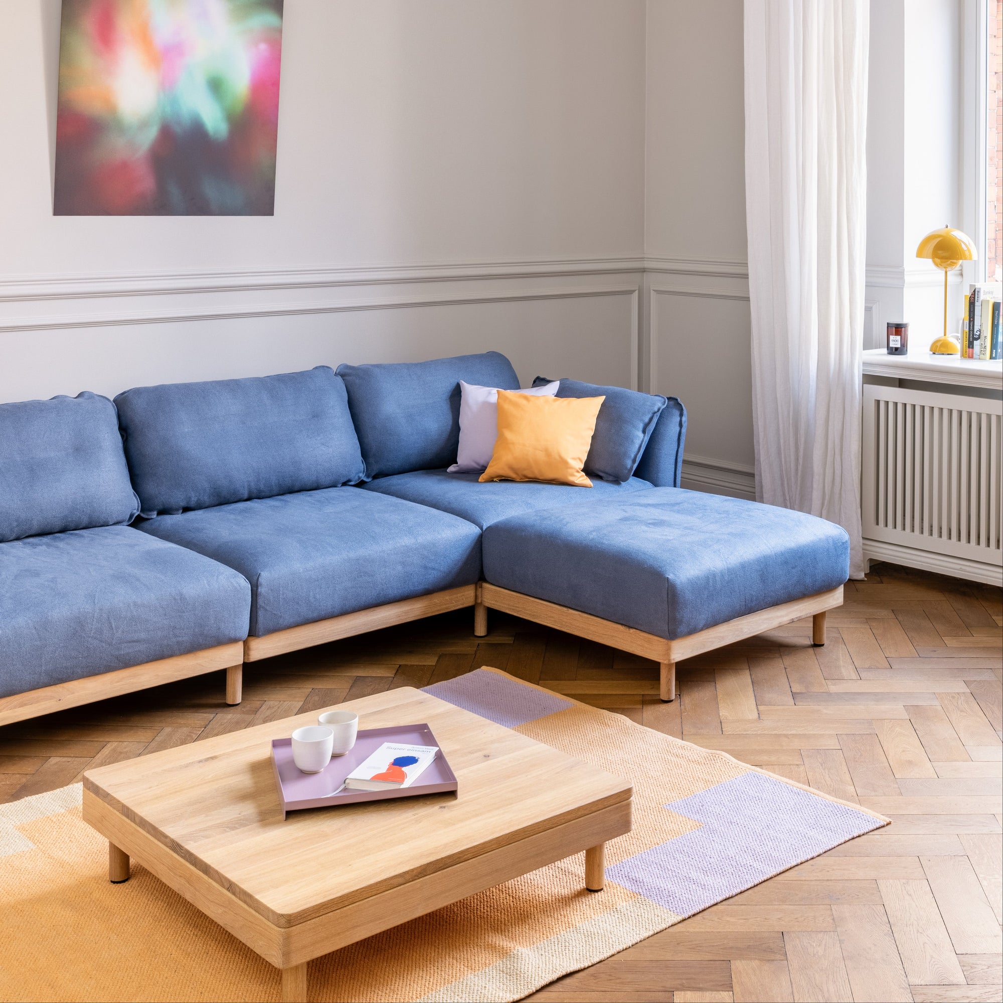 Design Sofa mit Chaiselongue