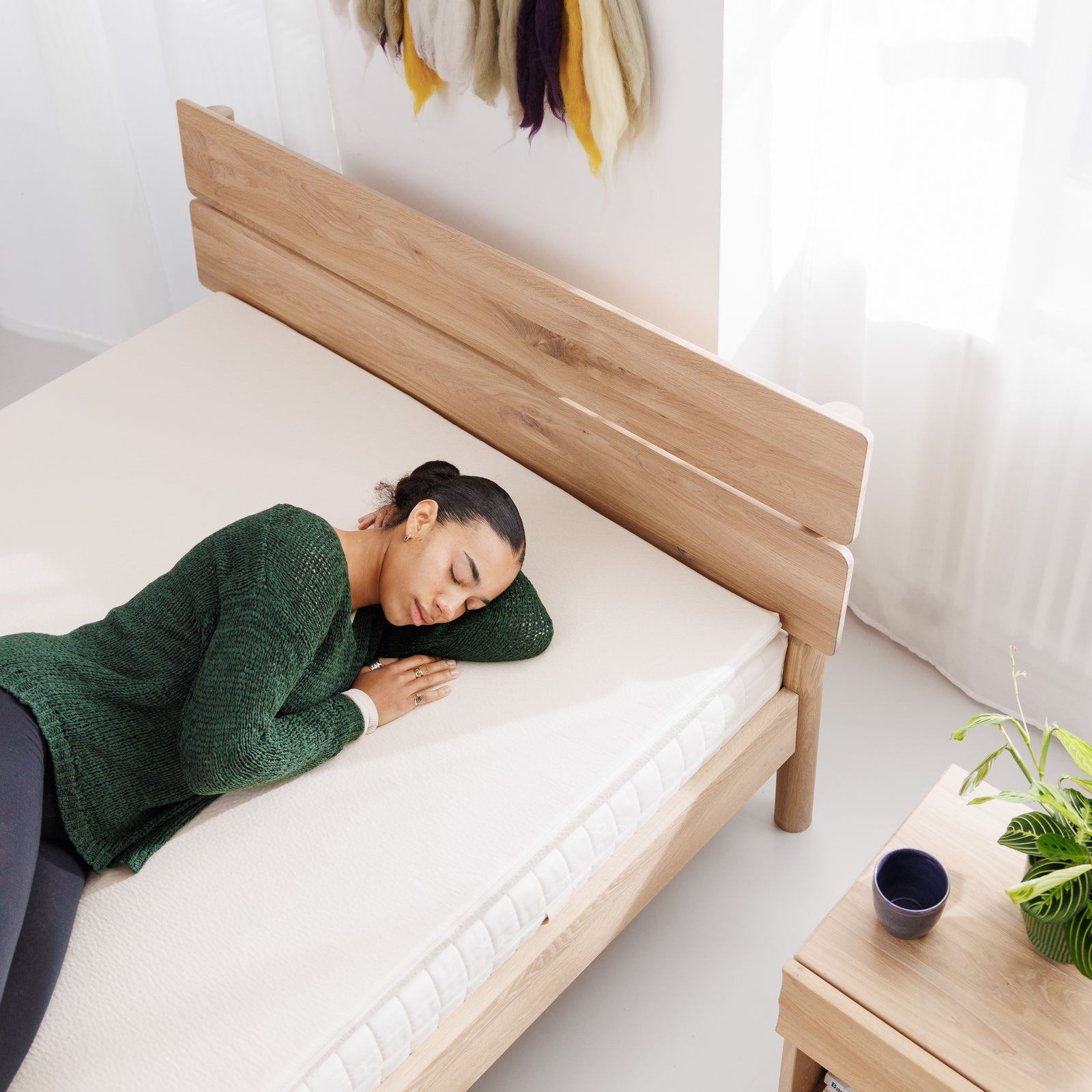 Komfortabler Topper aus Naturlatex mit Biobaumwolle