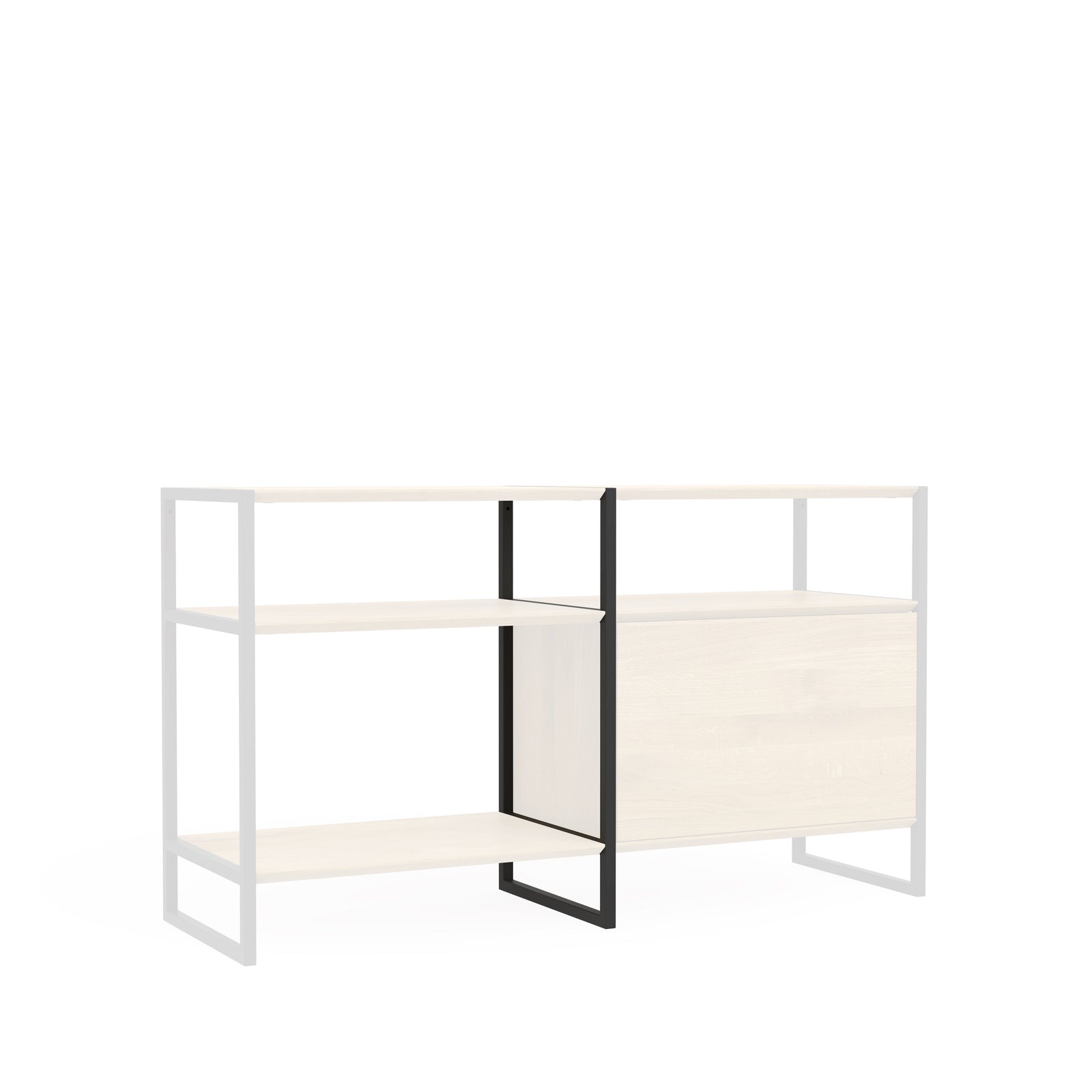 Minimalistisches Sideboard aus nachhaltigem Eichenholz und veredeltem Stahl Designanspruch