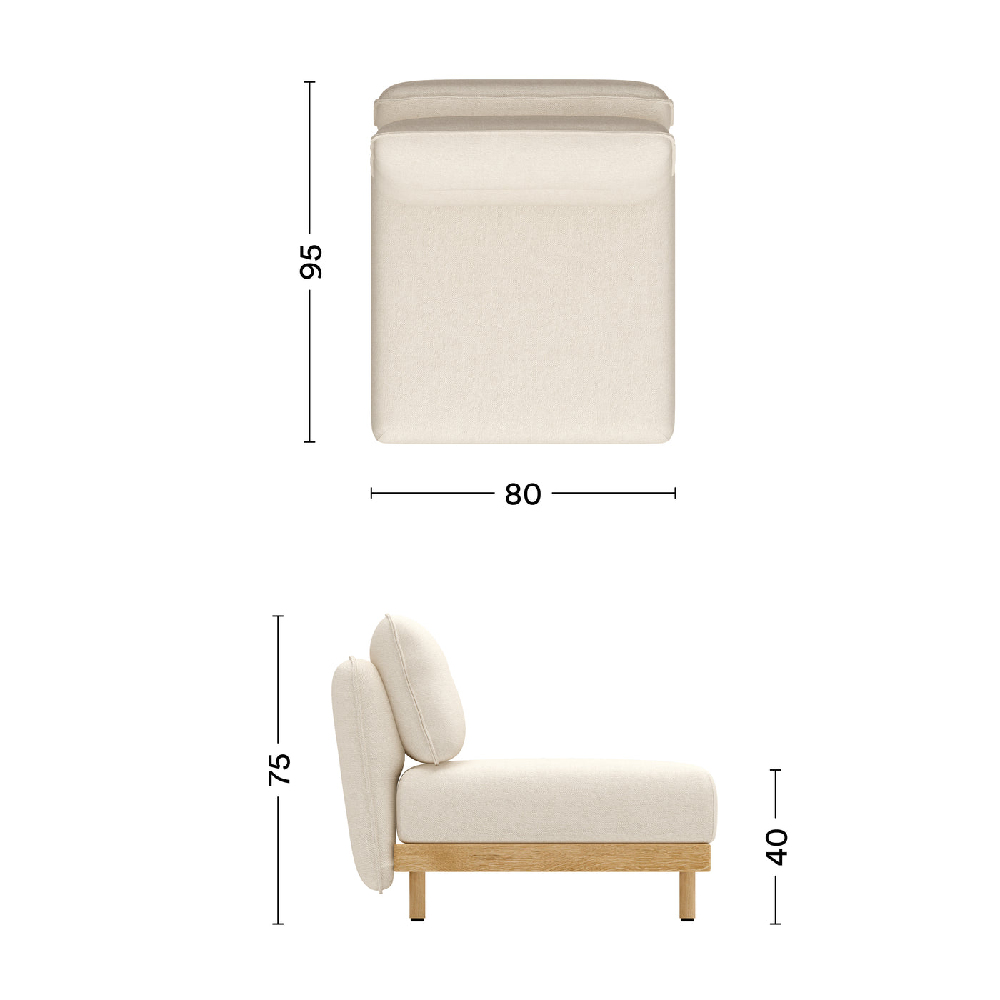 Maße Sessel Mio Basic