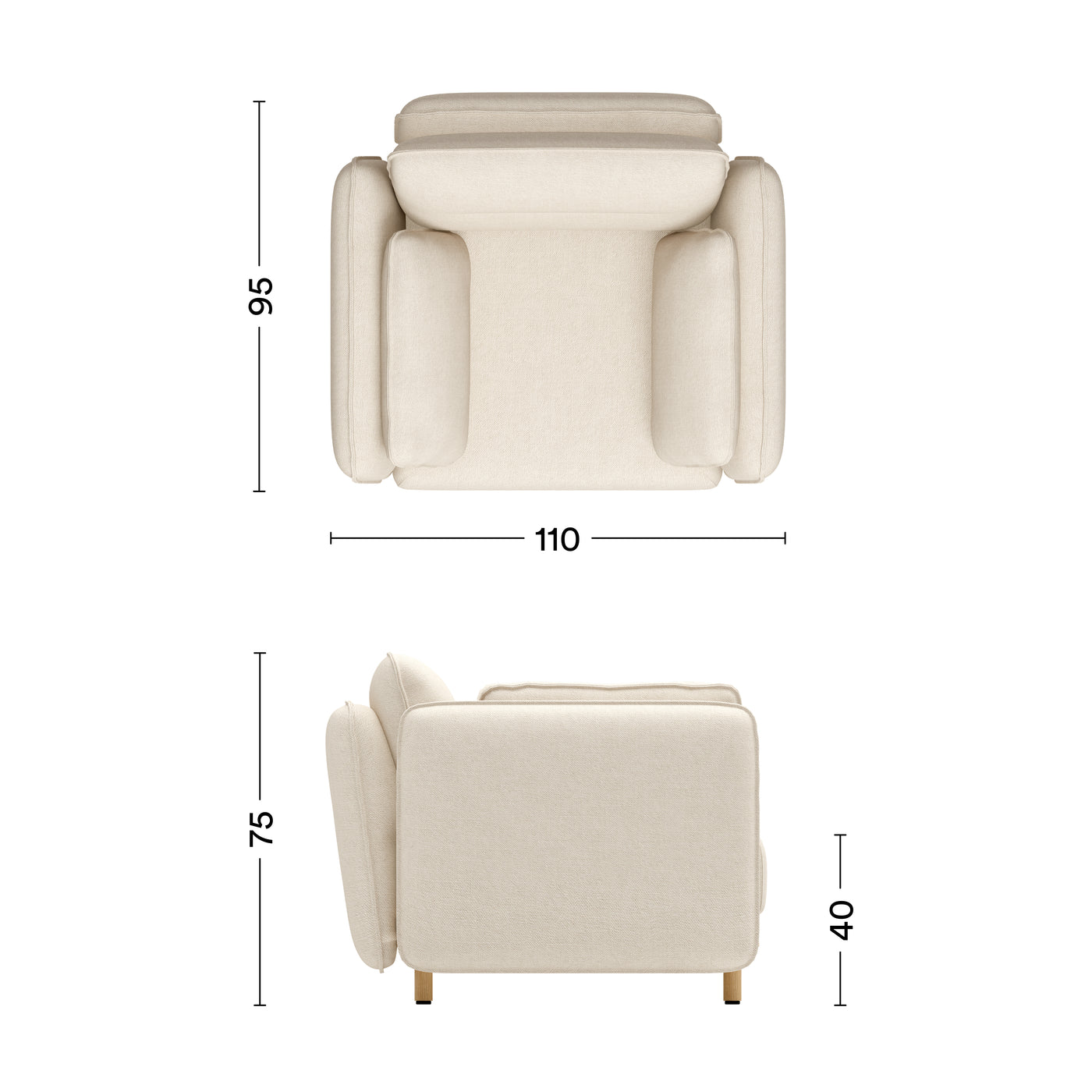 Maße Sessel Mio Soft