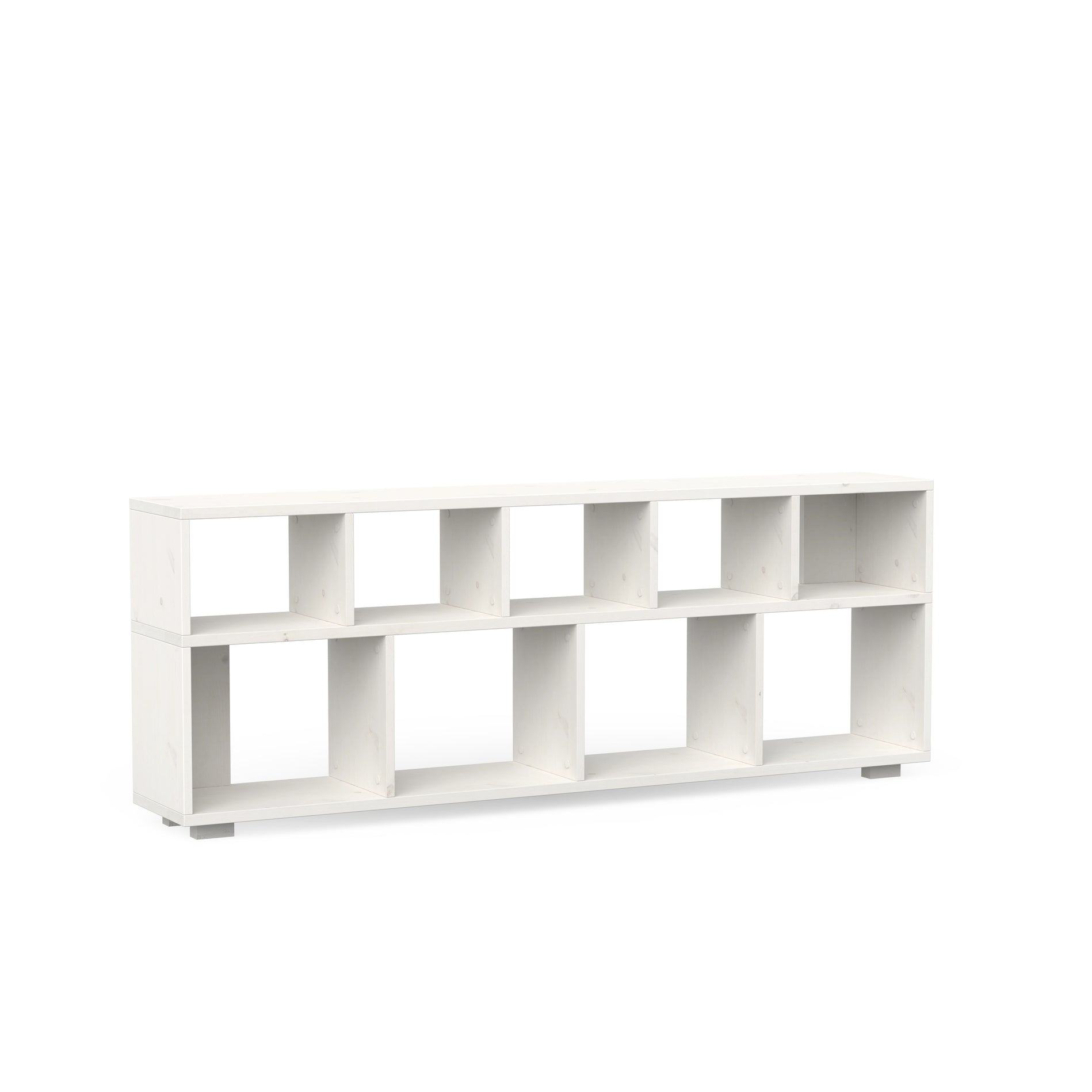 Großes Sideboard aus massivem Holz in weiß lasiert
