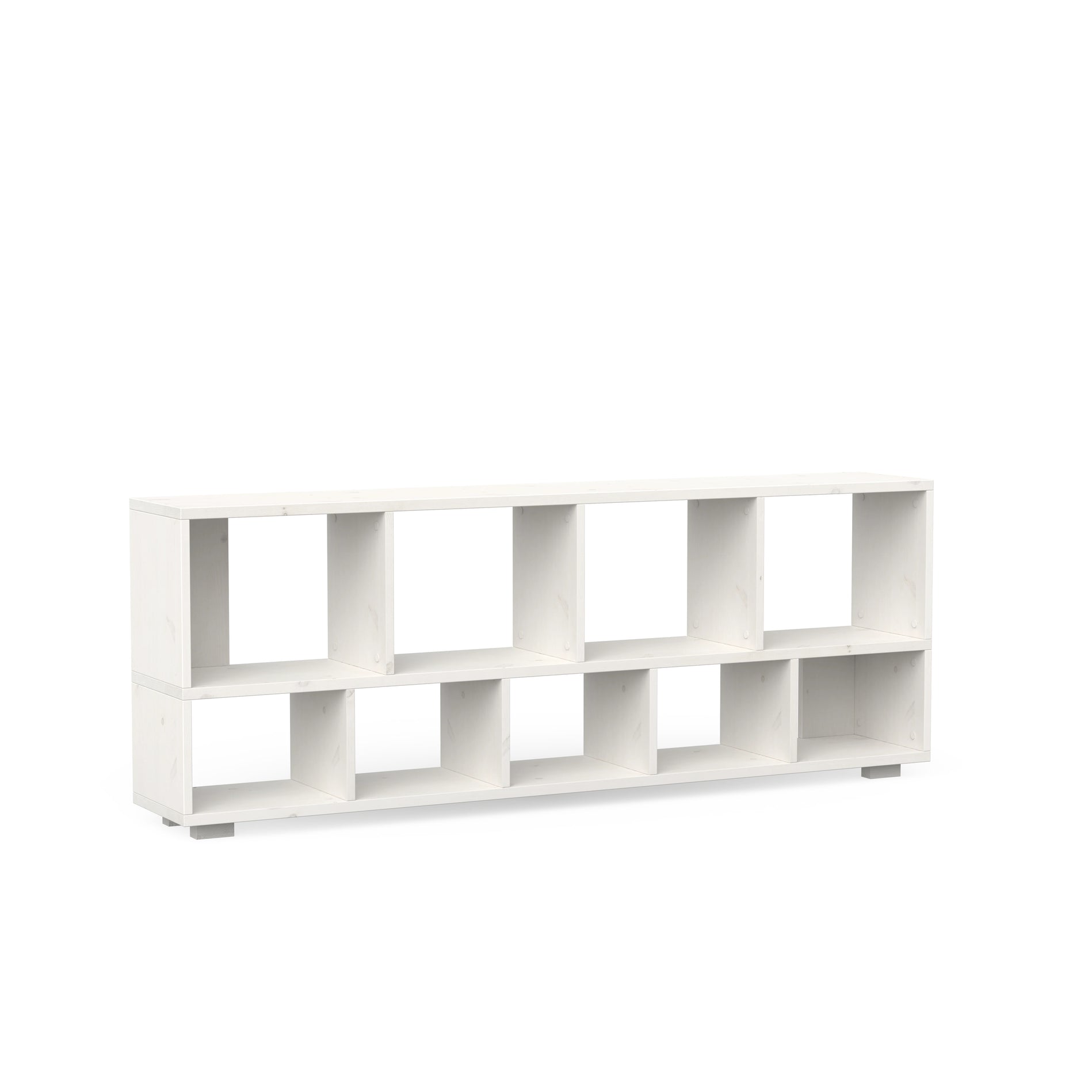 Großes Sideboard aus massivem Holz in weiß lasiert