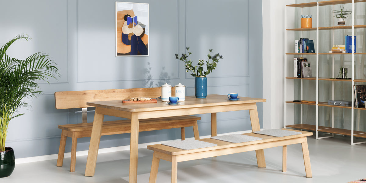 Design Sitzbank aus Eiche