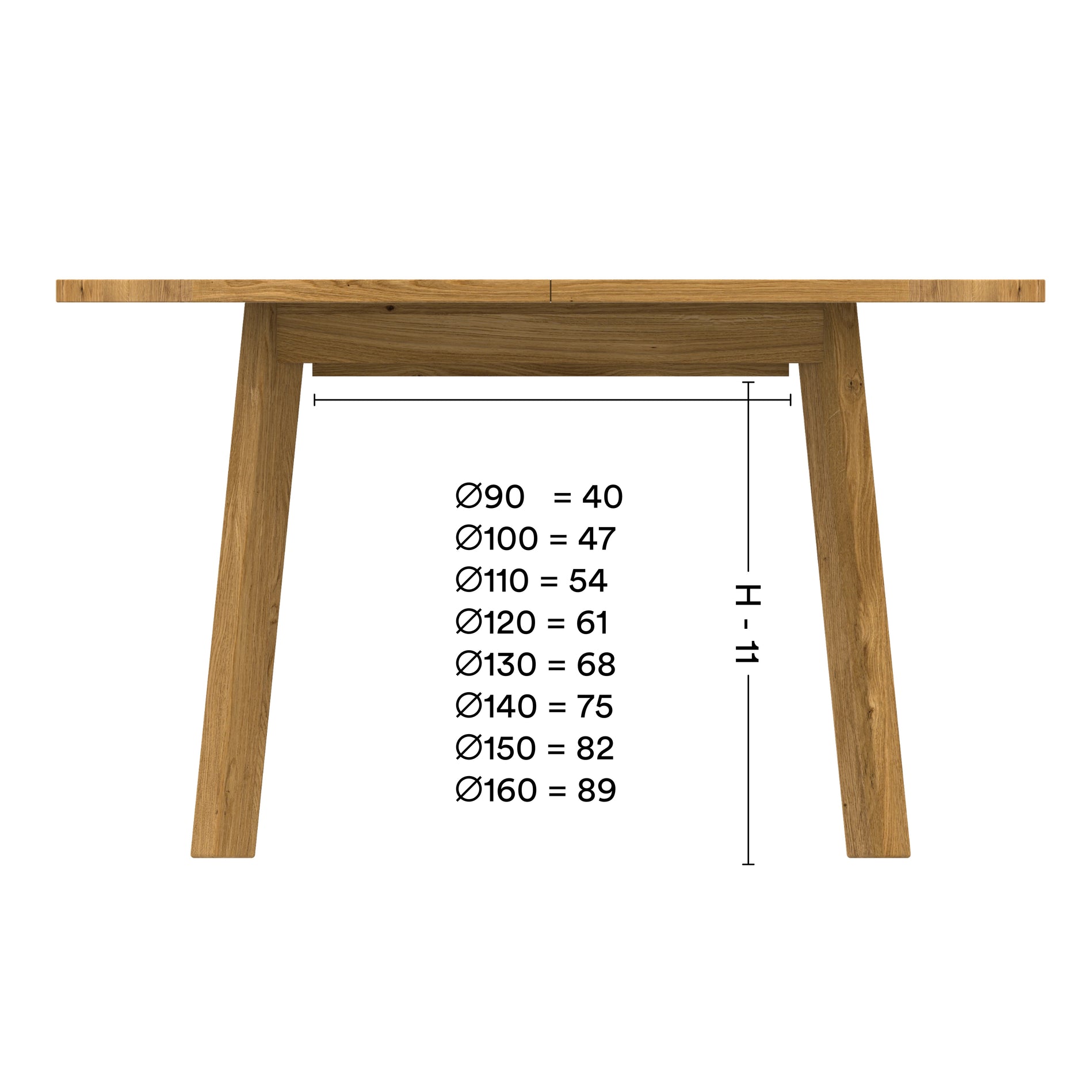 Maße Runder Ausziehtisch Form F