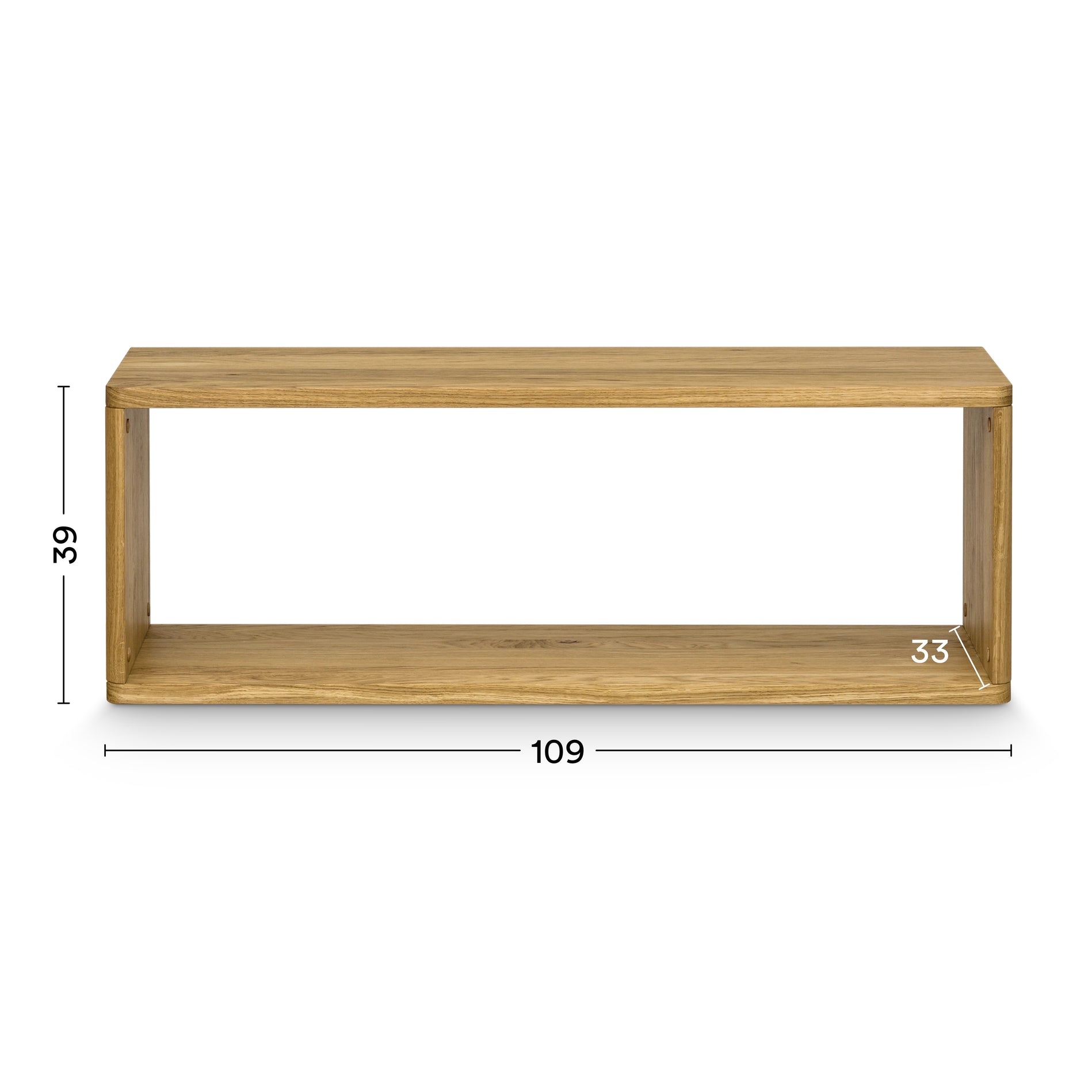 Maßen von hochwertigem Wandboard Neukölln L aus Massver Wildeiche