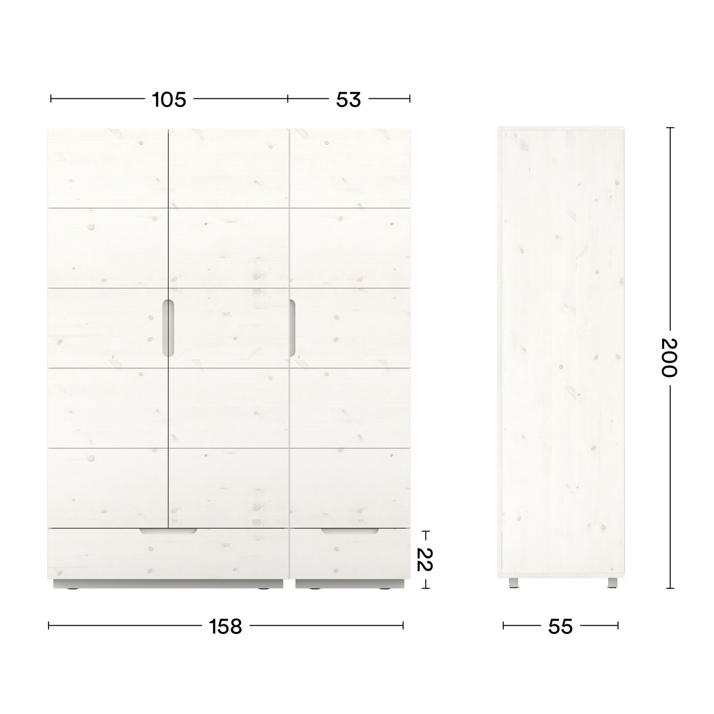 Maße 3 Türer Kleiderschrank Enorm S 150 cm