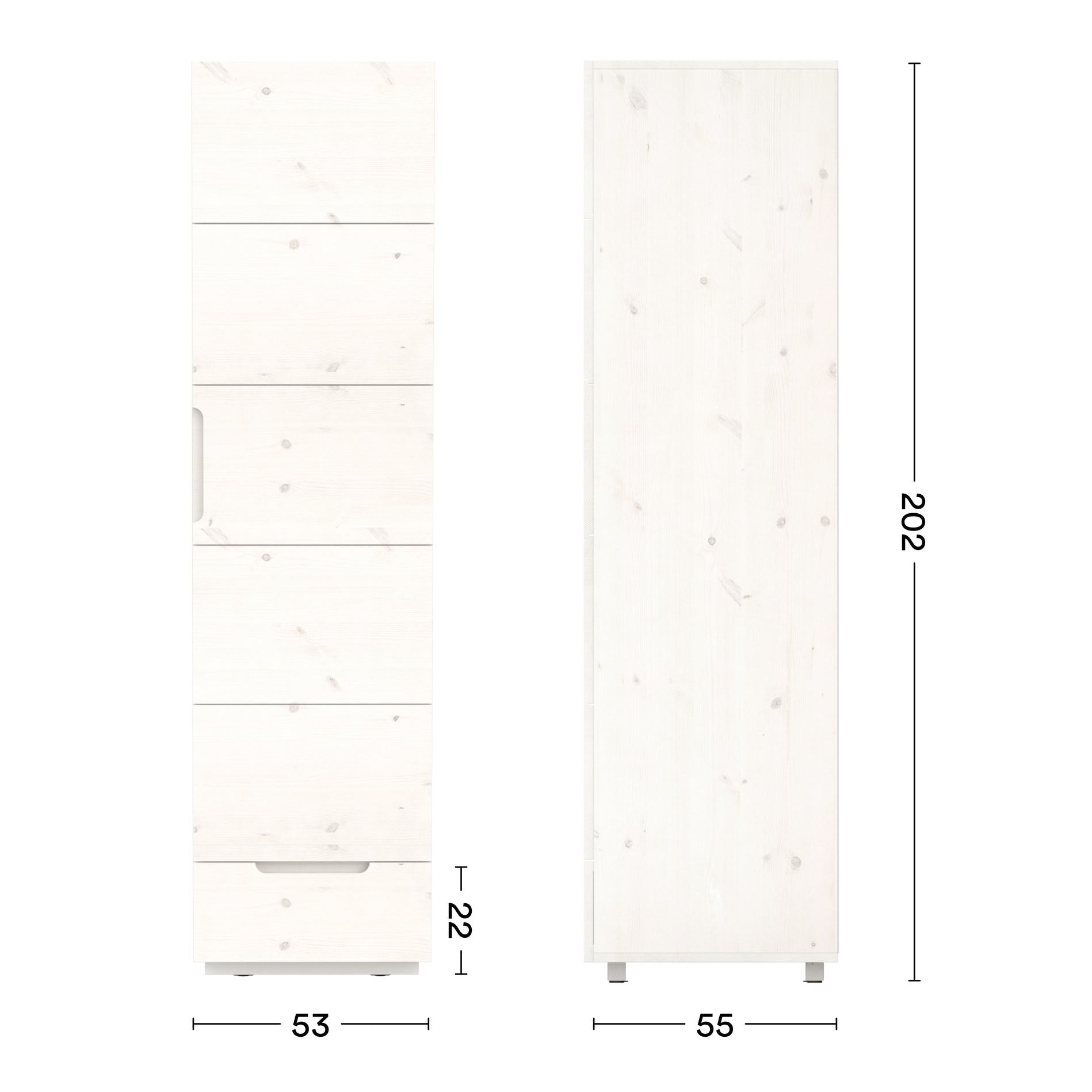 Maße Massivholz Kleiderschrank Enorm S 50 cm