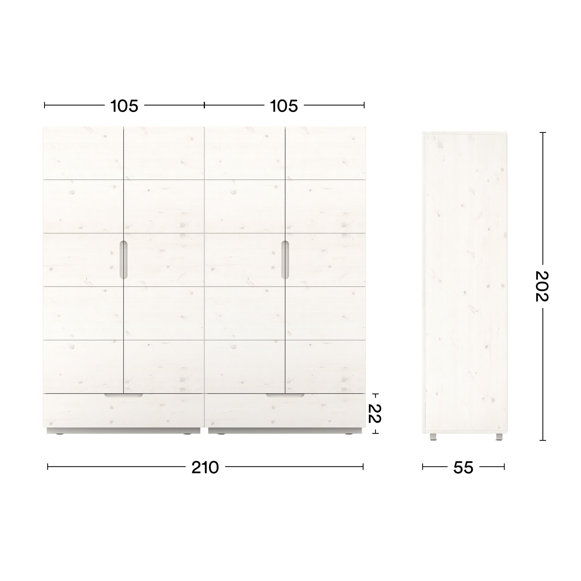 Maße 2 meter Kleiderschrank Enorm XL