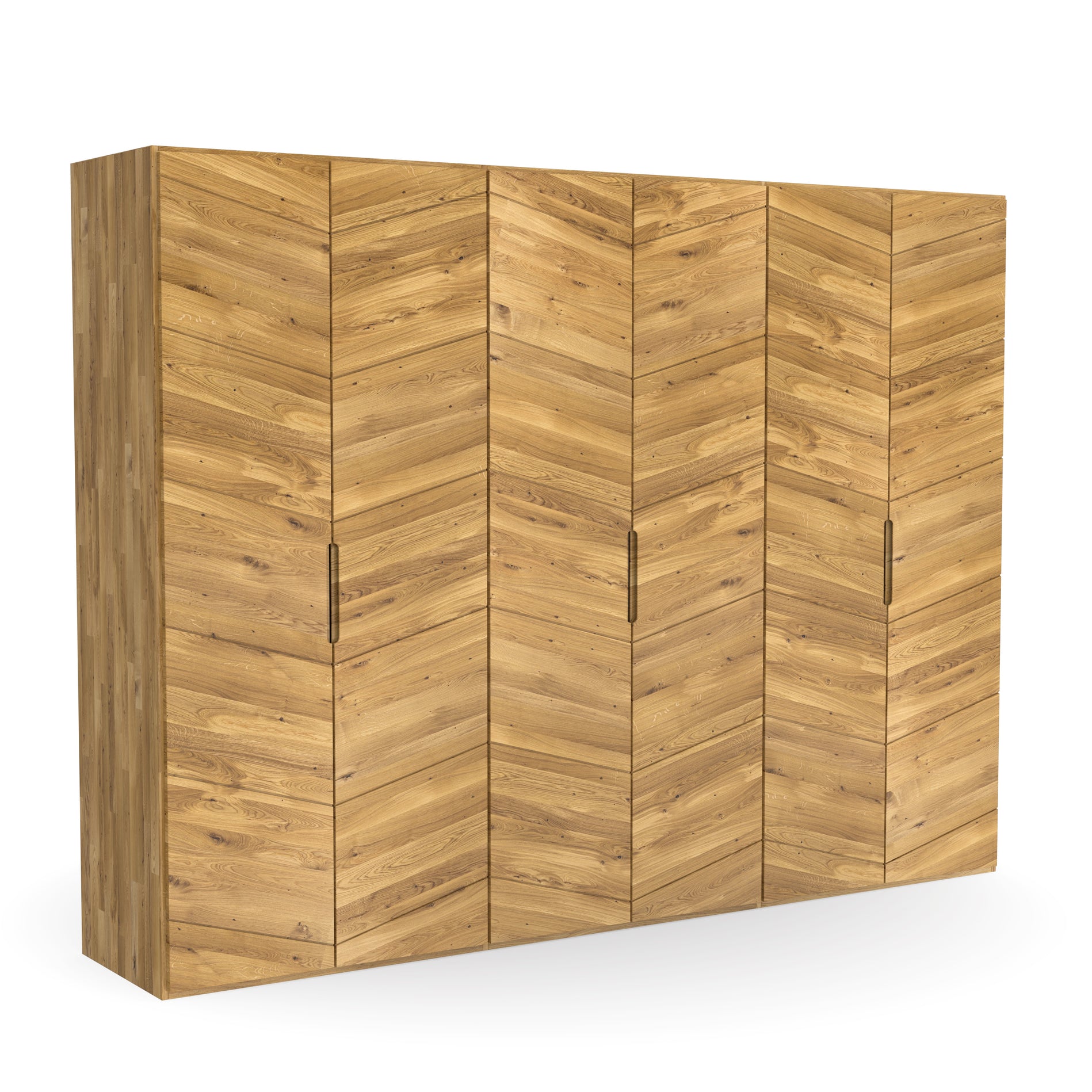 Öko Vollholz Möbel natürlicher 3 Meter erweiterbarer Kleiderschrank aus Massivholz zertifizierte Wildeiche nachhaltig geölt