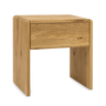 Massivholz Nachttisch aus Wildeiche mit inkludierter Soft-Close Mechanik