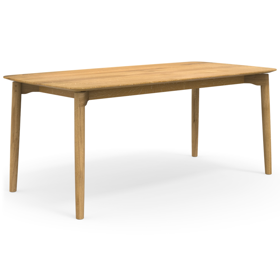 Massiver Esszimmertisch Form S aus zertifiziertem Holz und natürlicher Ölung