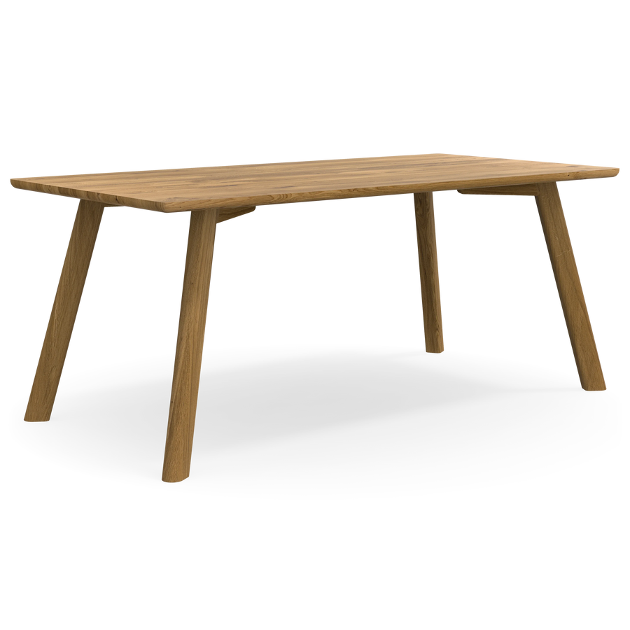 nachhaltiger massivholz Esstisch im minimalistischen Zeitlosen Design