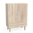 Design Highboard in hellgeölter Eiche und eleganten Wellen und Stauraum