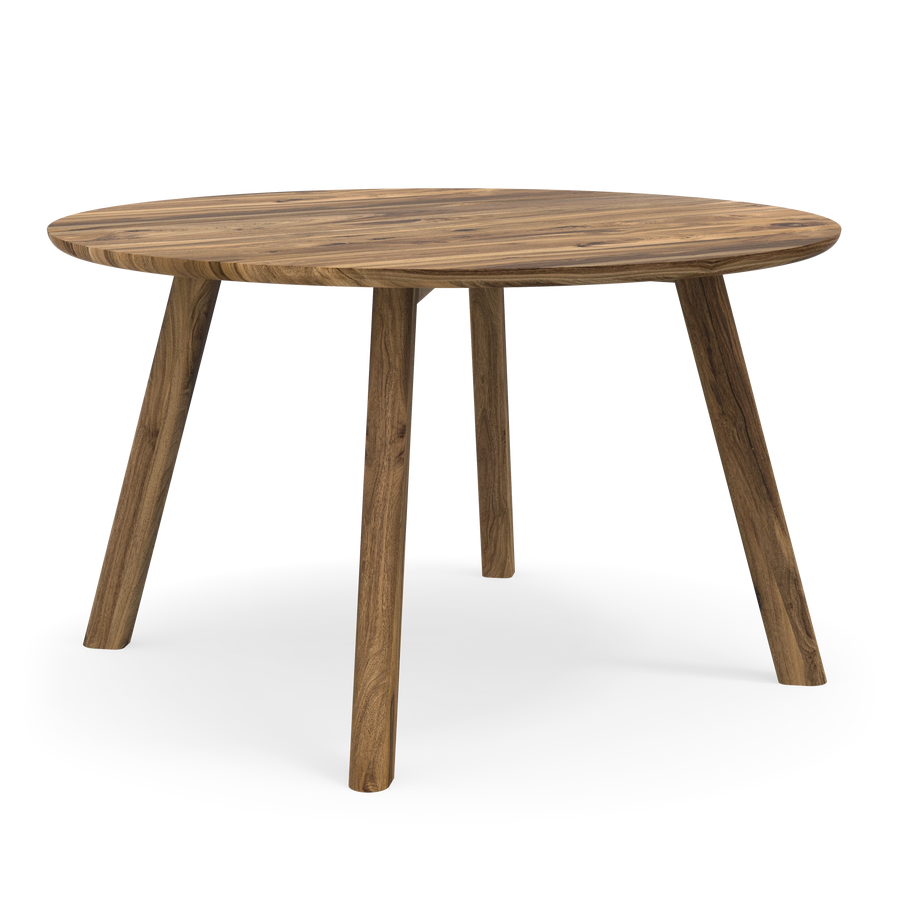 Runder Esstisch Form F auf Maß handgefertigt aus hochwertigem Massivholz