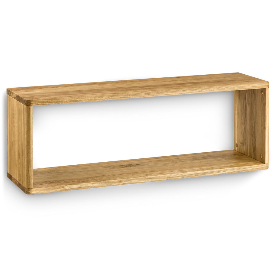 Wandregal aus nachhaltigem Wildeichenholz im minimalistischen Design zeitlos und hochwertig