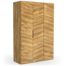 Prenzlauerberg Kleiderschrank aus massiver Wildeiche im puristischen Design