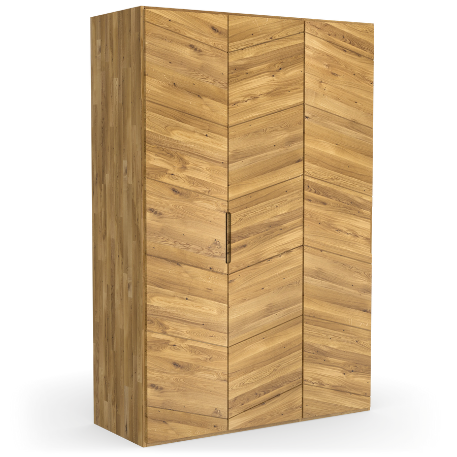 Prenzlauerberg Kleiderschrank aus massiver Wildeiche im puristischen Design