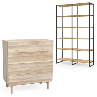 Aufbewahrungsmöbel wie Regale, Kleiderschränke, Kommoden, Sideboards, Bücherregale