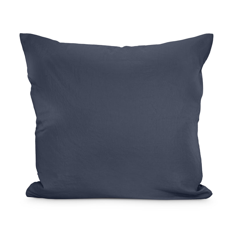 Kopfkissenbezug Aisling 80x80 Bio-Baumwolle Navy / Blau