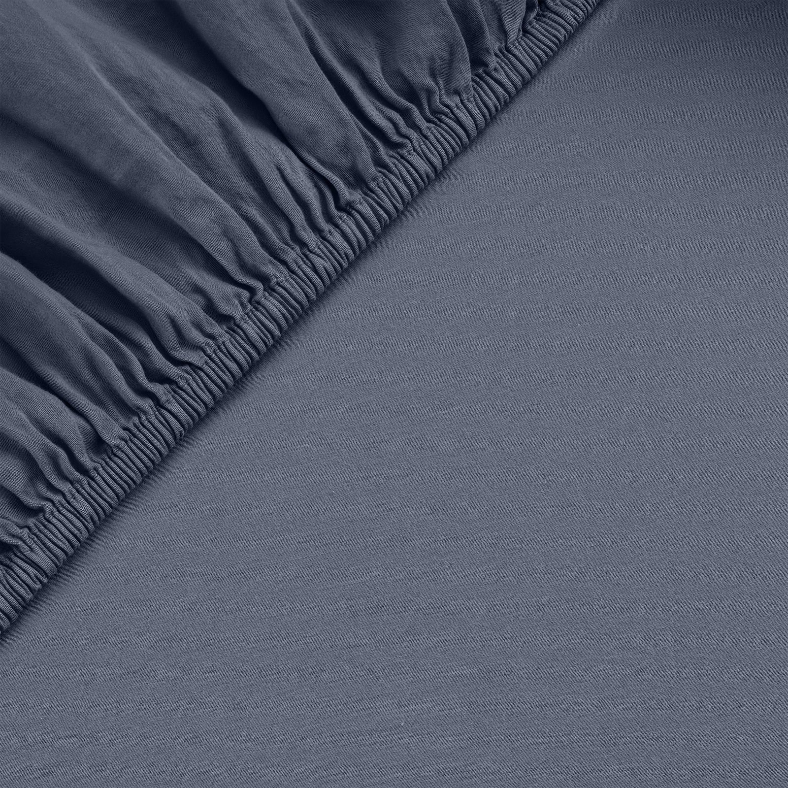 Spannbettlaken Bio-Baumwolle Navy / Blau