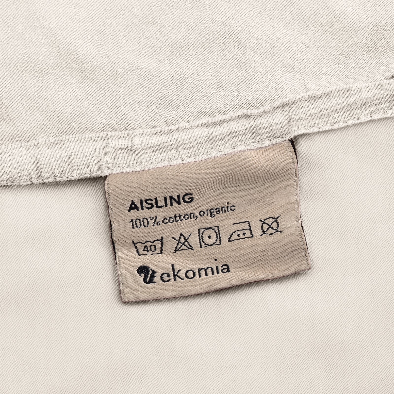 ekomia Bettwäsche Aisling 100% Biobaumwolle off white beige