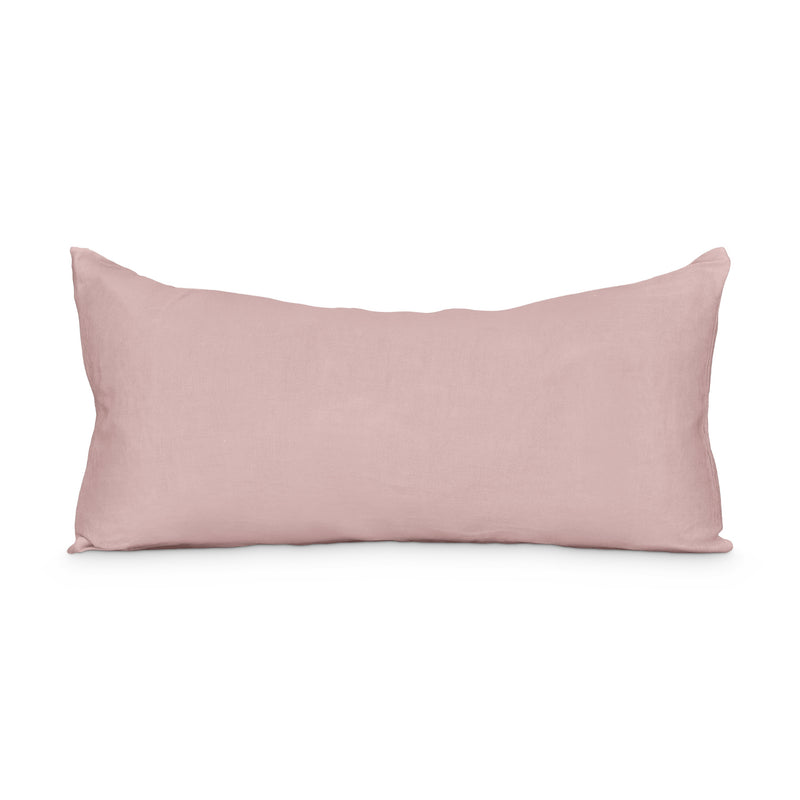 Kopfkissenbezug 40x80 Álom aus Hanf Dusty Pink