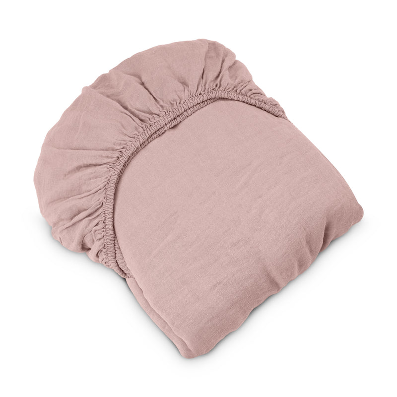 Spannbettlaken Álom aus Hanf Dusty Pink