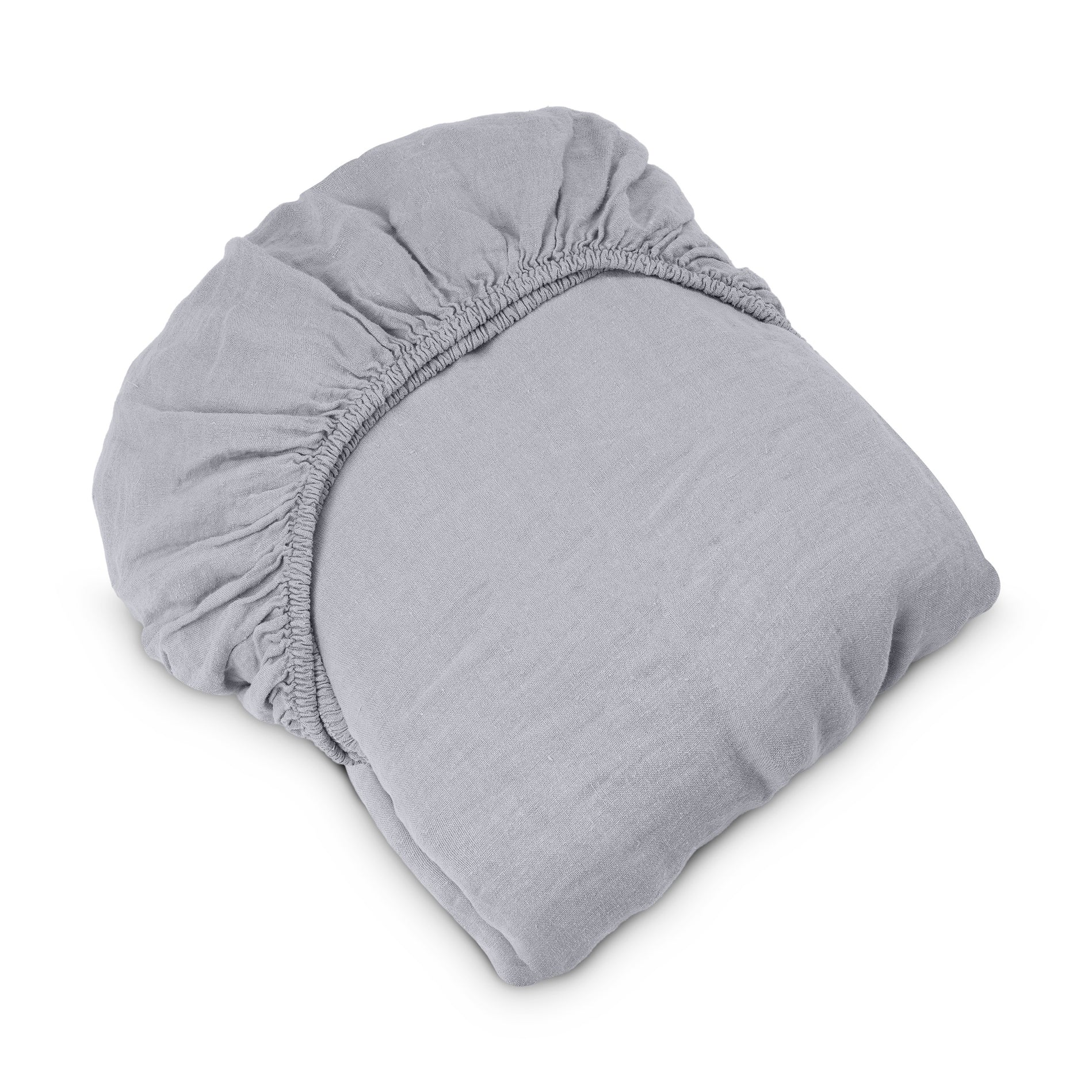 Spannbettlaken Álom aus Hanf Navy / Blau