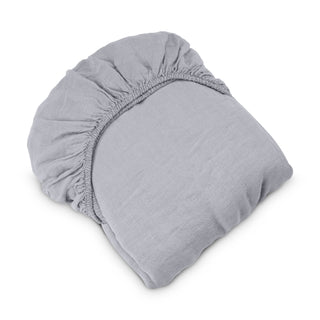 Spannbettlaken Álom aus Hanf Navy / Blau