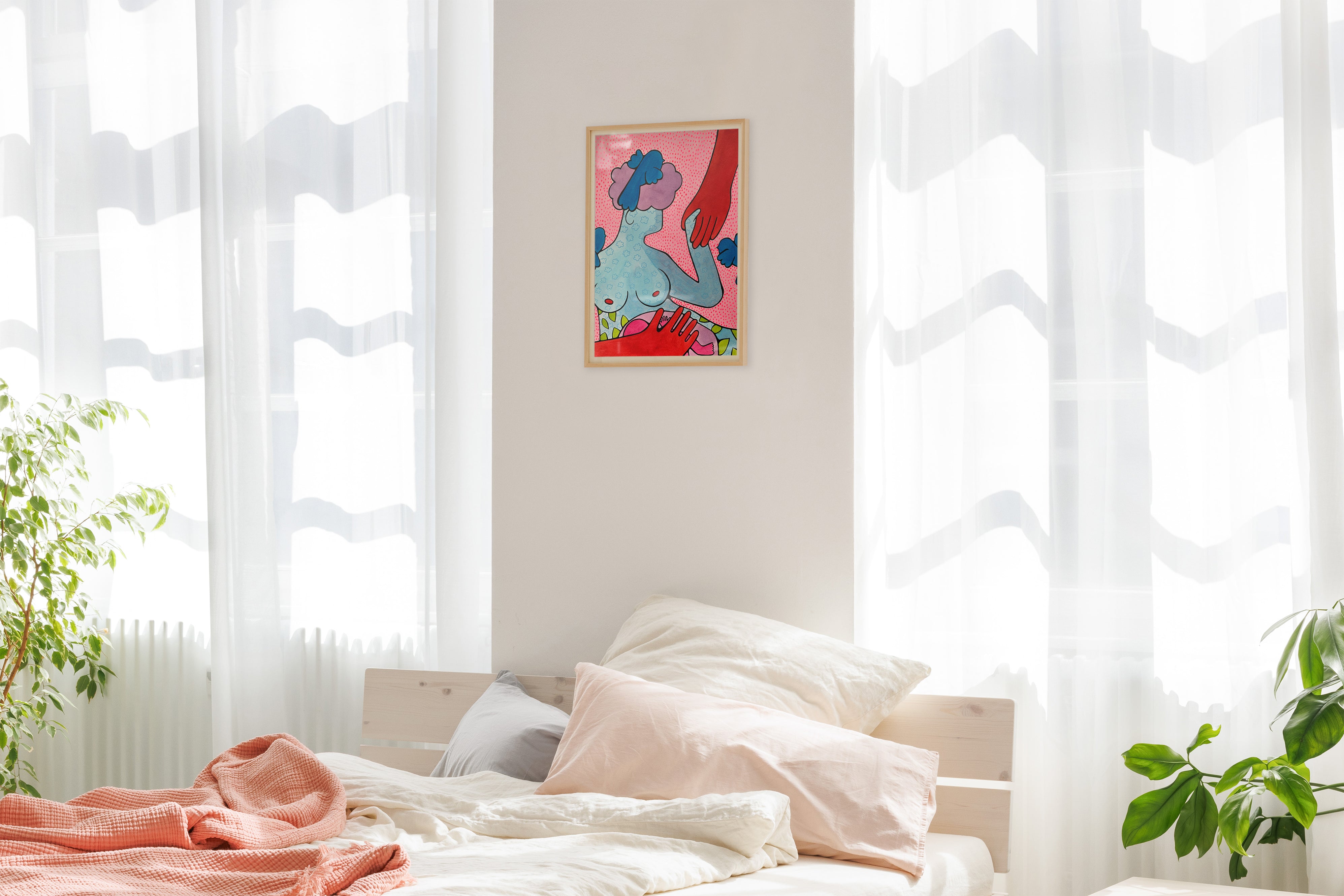 Streetart von Emma Rytoft Tinte und Fine Liner auf papier