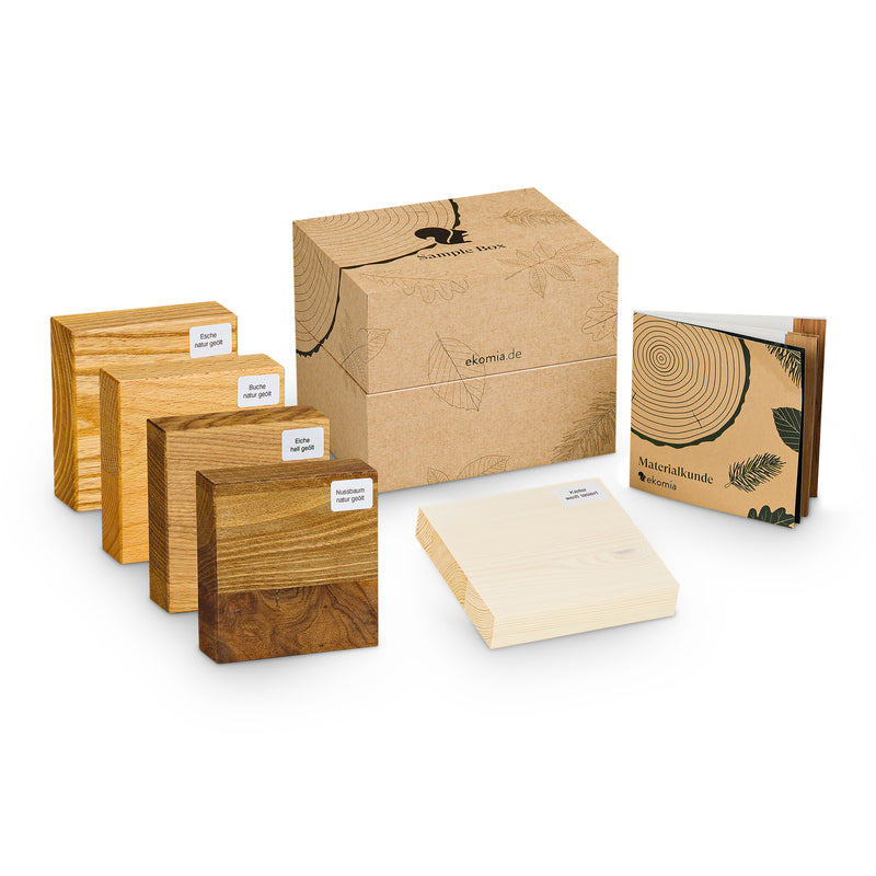 ekomia Sample Box mit allen Holzarten