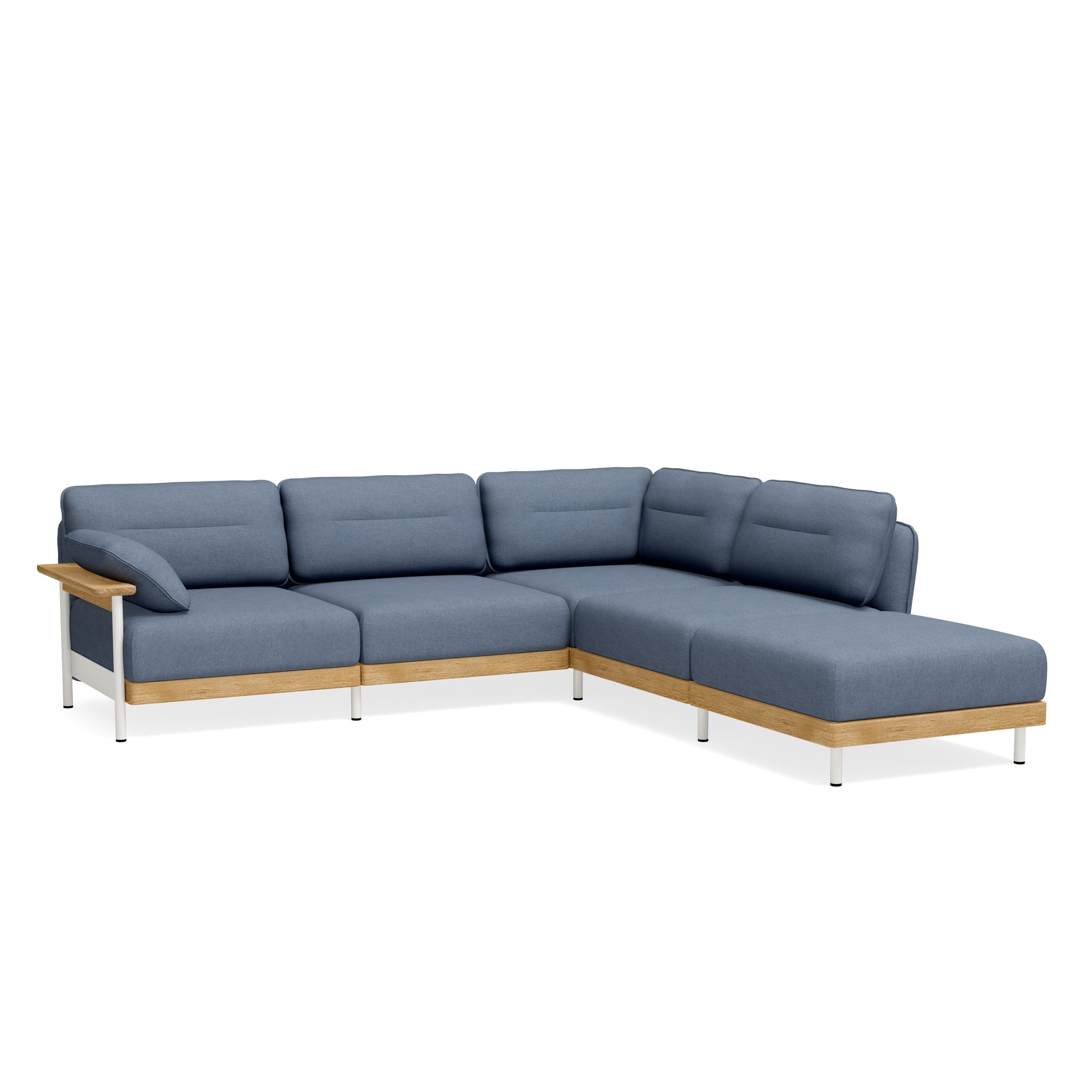 Ecksofa mit Pouf