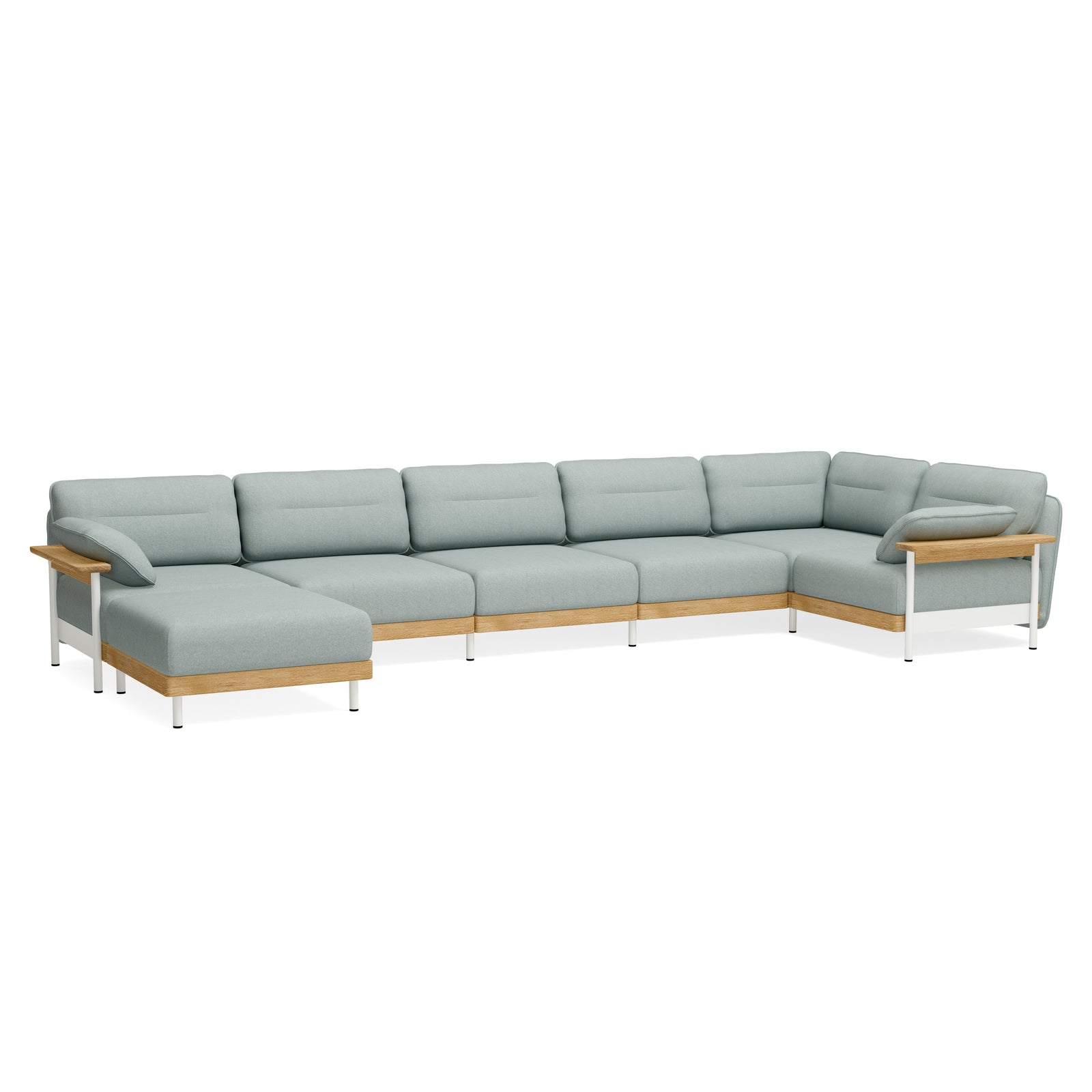 Sofa 6-Sitzer mit Chaiselongue - Nachhaltige Materialien