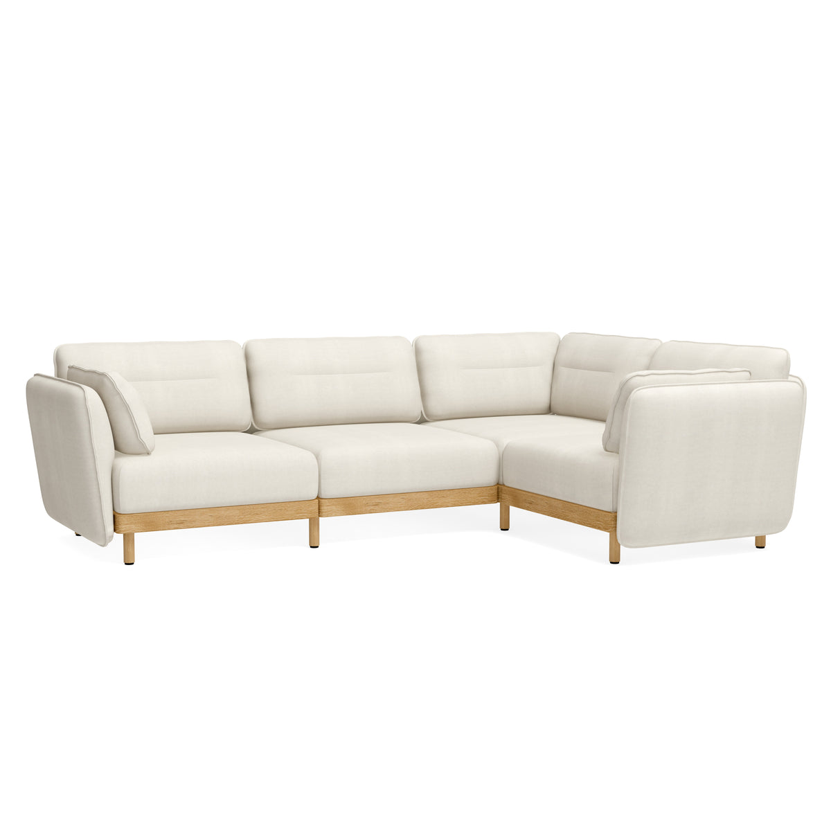 Ecksofa 4-Sitzer beige - L-Form