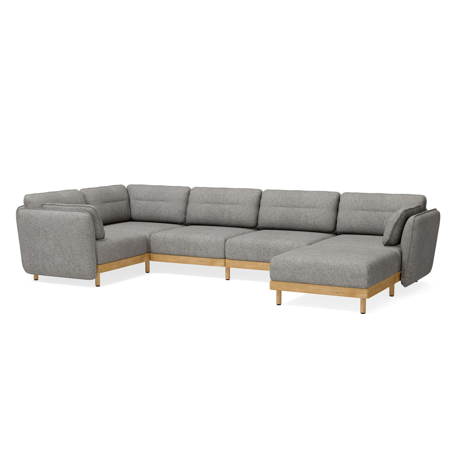 Großes Ecksofa mit Chaise longue