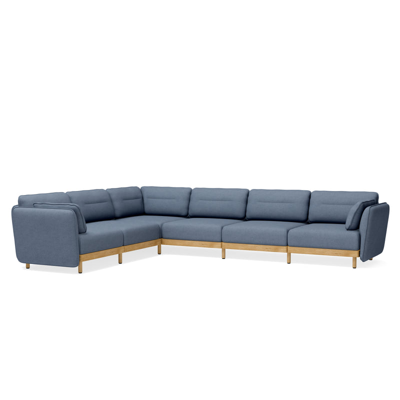 Modulares großes Ecksofa mit 6 Sitzen