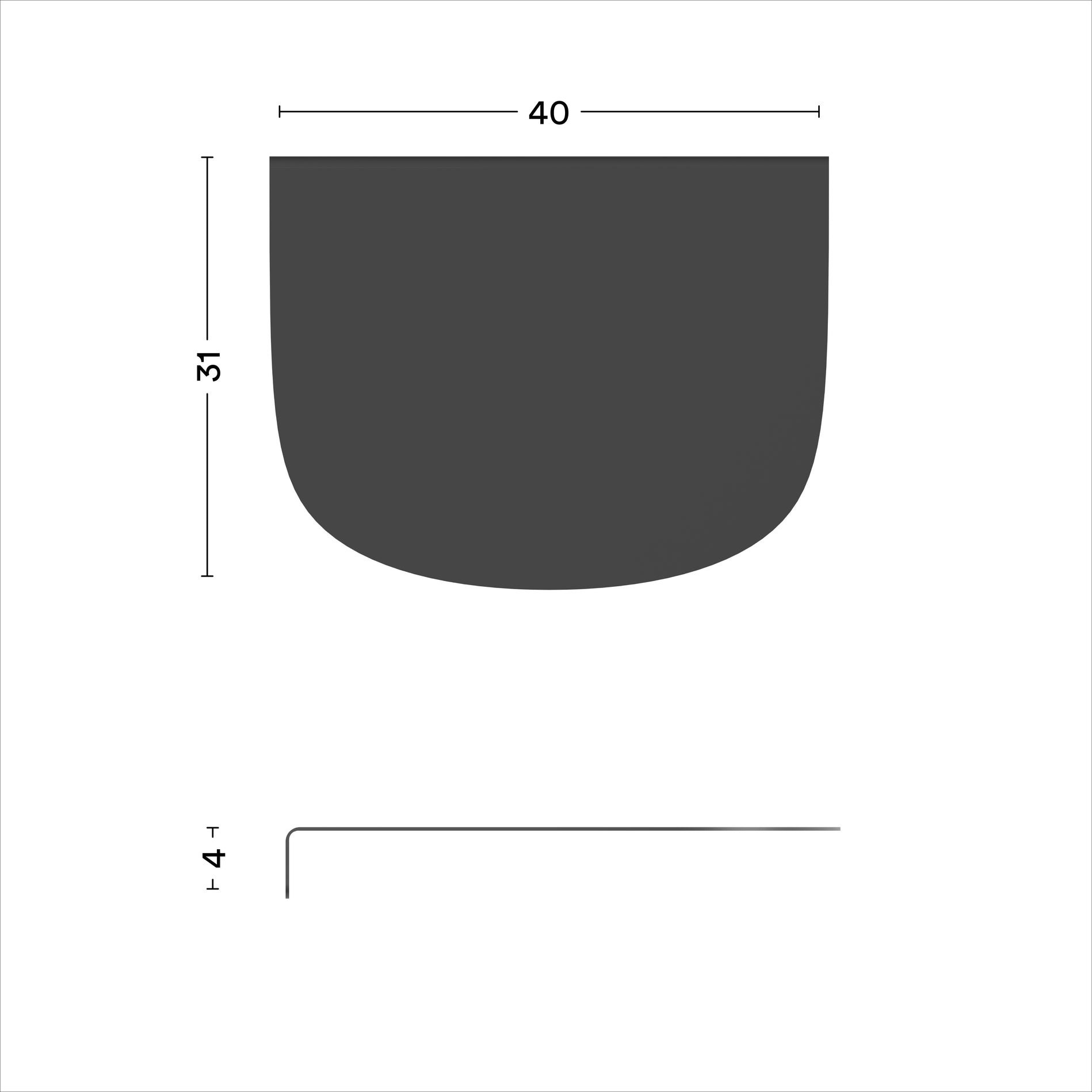 Nachttisch Alya Basic Weiß