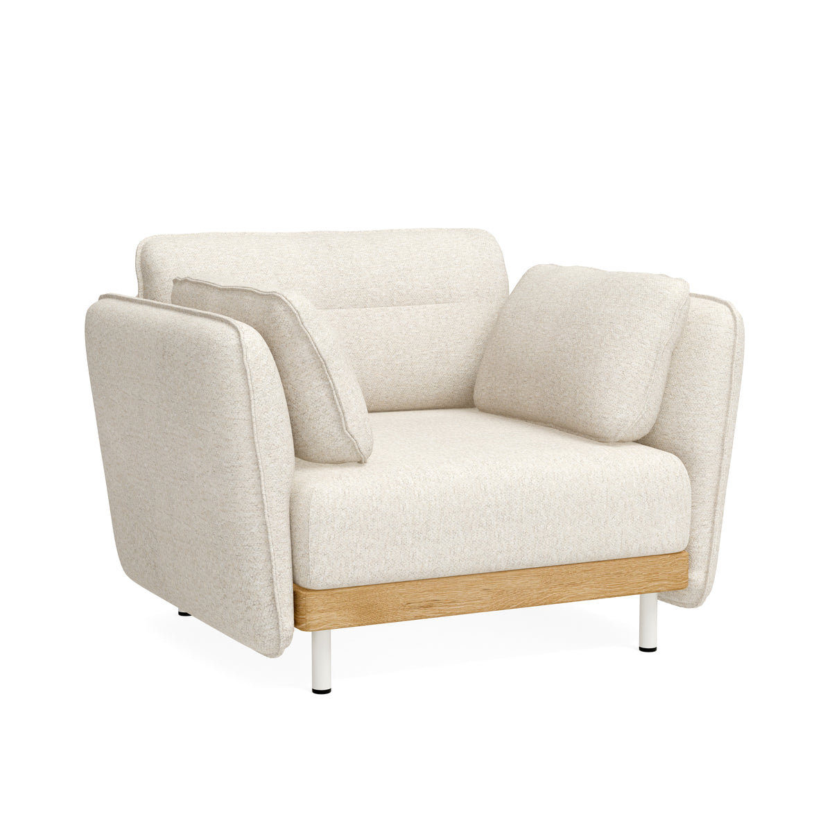 Design Sessel Mio mit weichen Polstern in beige und anderen Farben – ekomia
