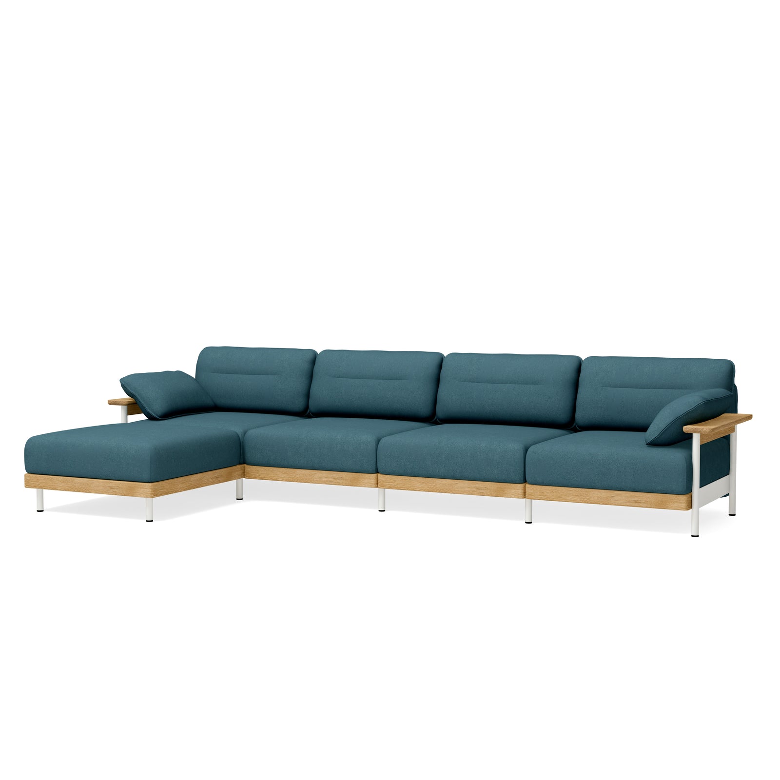 Großes Deaign Sofa 4-Sitzer mit Pouf