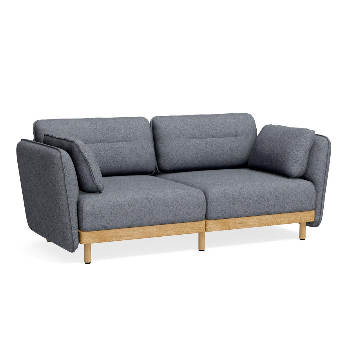 Weiches 2-Sitzer Sofa Mio grau - Loveseat Sofa