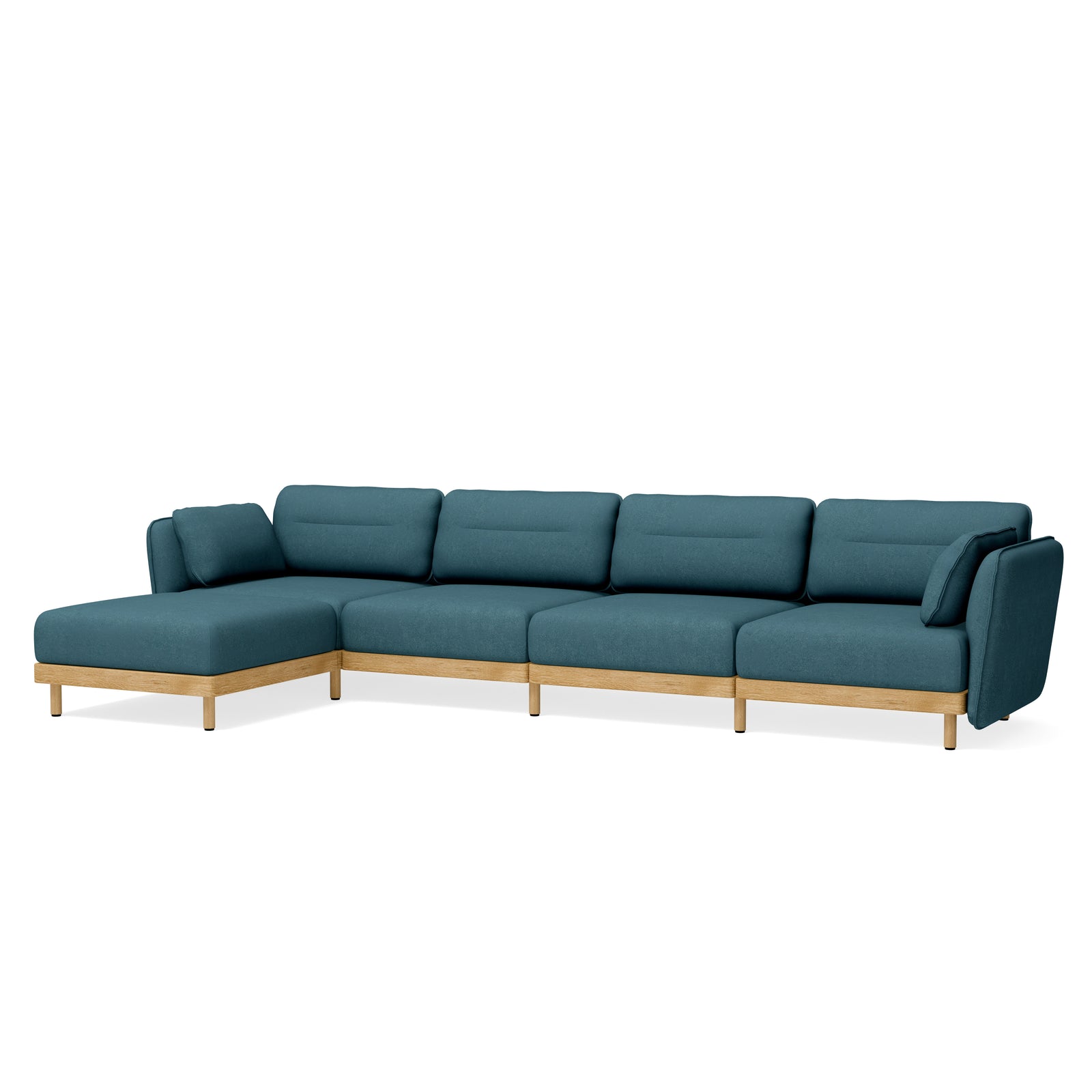 Sofa Mio Soft Eiche 4-Sitzer mit Chaiselongue