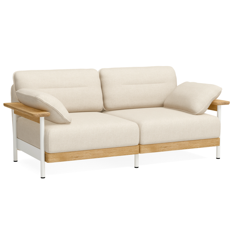 Sofa Mio Lounge 2-Sitzer - Leinen natural