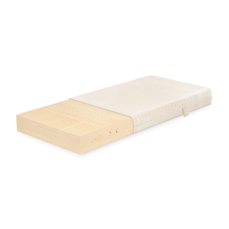 Nachhaltige Naturlatex-Matratze mit 100% Latex-Kern und Biobaumwoll-Bezug