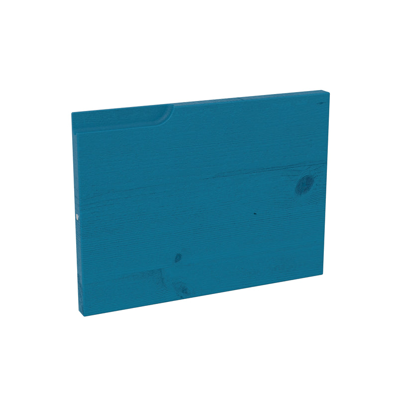 nachhaltiges Massivholz Alma Regalmodul Door Blau lasiert