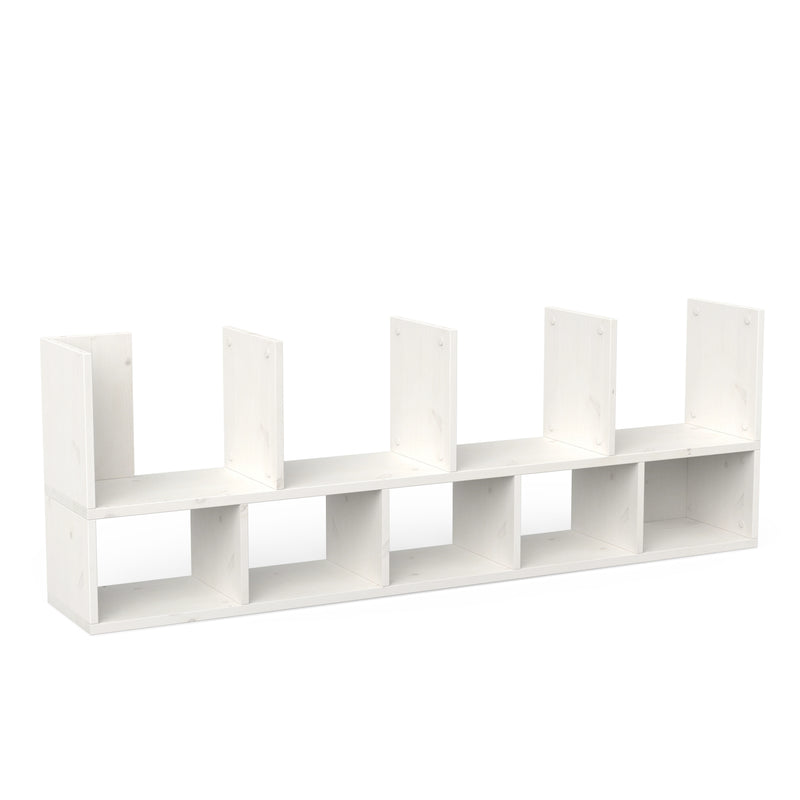ökologisches Regal Massivholz ökologisch weiß lasiert minimalistisches Design 